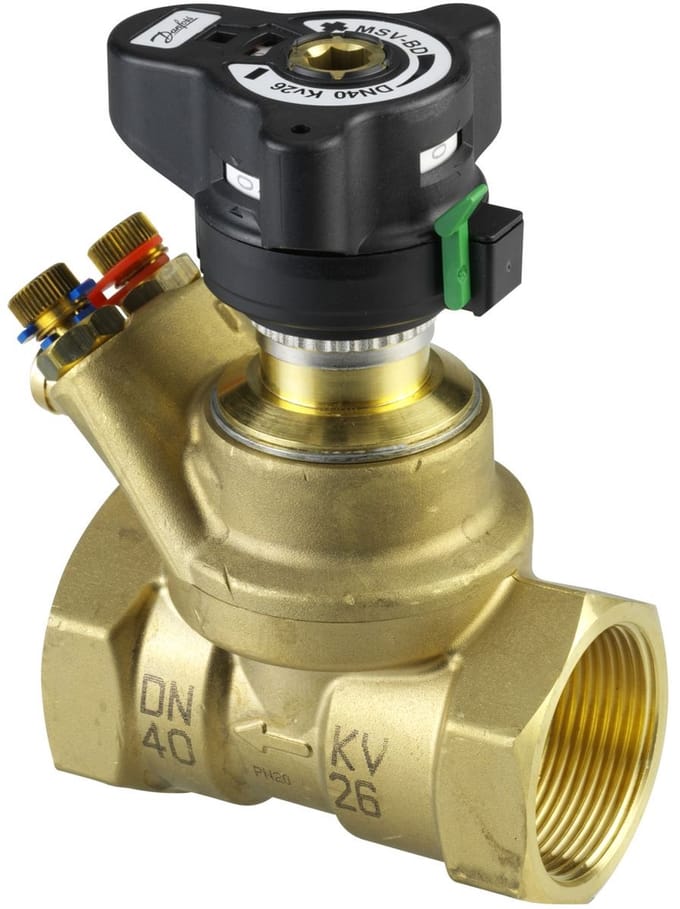 Danfoss Strangregulerings-u,Meetvent,MSV-BD Leno MSV-BD 40, Rp 1 1/2, 003Z4005