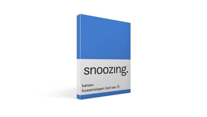 Snoozing - Katoen - Kussenslopen - Set van 2 - 50x70 cm - Meermin