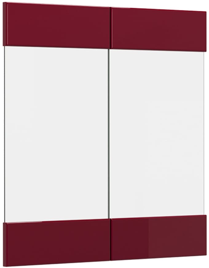 Vicco R-Line Keukenfront – 59.2 x 59 cm meubelfront voor de glazen hangkast Rode hoogglans