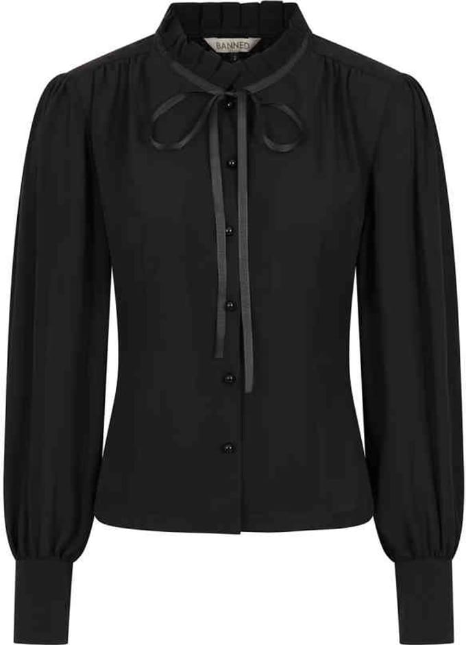 Banned - Helly Blouse - S - Zwart