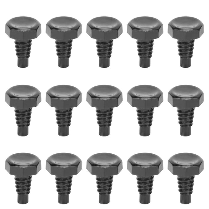 15 stuks Snooker Pool Keu Onderkant Cover Set Staartplug Beschermkap Anti-botsing Biljart Accessoire gray