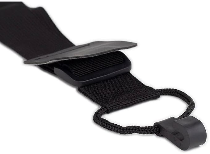 Gaucho GST-40-BK classic guitar strap, with soundhole hook, black nylon, 40 mm. wide