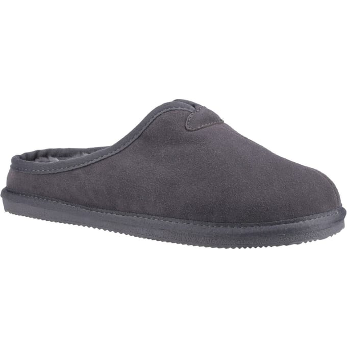 Hush Puppies Conrad Suède Herenpantoffels Grijs