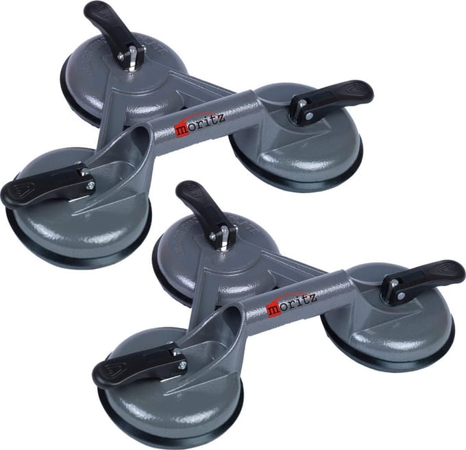 Aluminium Zuiglifter met 3 Zuignappen - Max 120 kg Draagvermogen