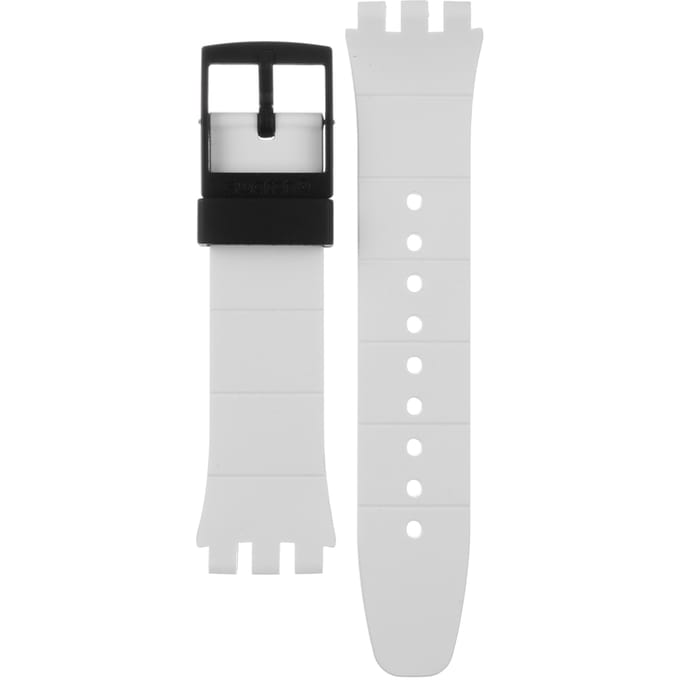 Swatch Plastic - New Chrono - SUS ASUSW405 SUSW405 White Blades Horlogeband