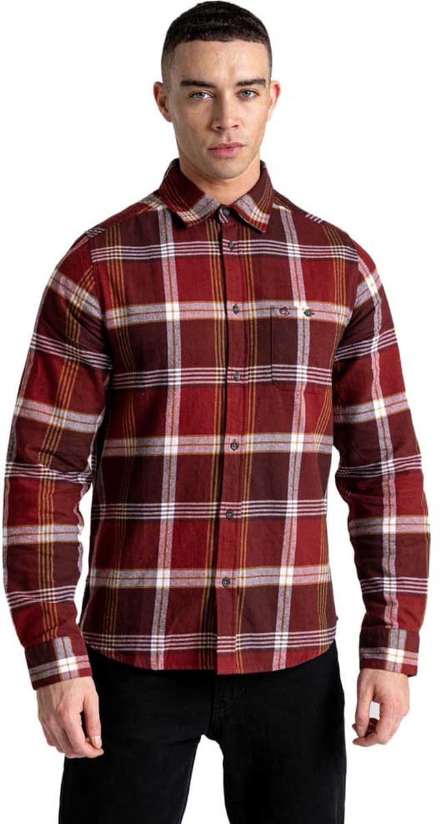 Craghoppers Thornhill Overhemd Met Lange Mouwen Rood XL Man