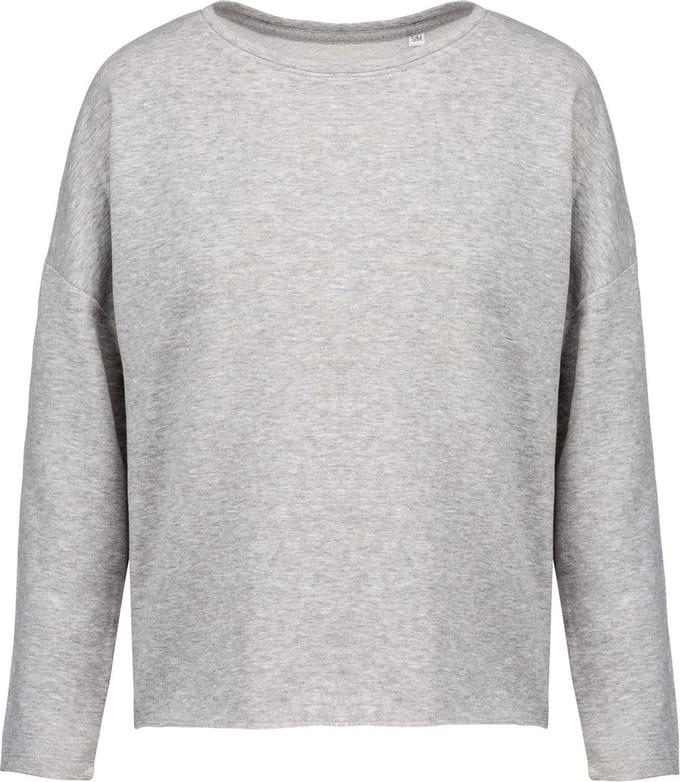 Kariban Dames/dames Oversized Sweatshirt (Lichtgrijs)
