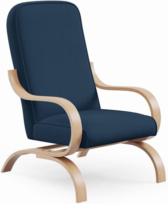 Davo Fauteuil - Relaxfauteuil Gestoffeerd - Woonkamer Ontspanning - Hoogelastisch Schuim - 65x97x77 Cm - Mosterdgeel