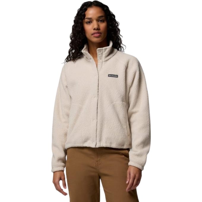 Columbia Jasper Ridge™ Pebbled Snap Fleece Met Volledige Rits Wit S Vrouw