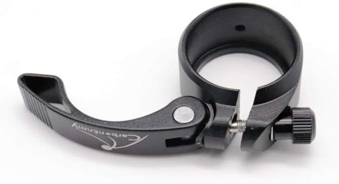 Zadelklem - Quick Release - Fietszadel Verstellen - Aluminium Constructie - 40 mm - Zwart