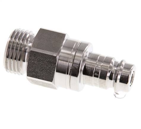 RVS 306L DN 10 Luchtkoppeling Insteeknippel G 1/2 inch Buitendraad Double Shut-Off - CLP10-M-SSL-SV-P-012