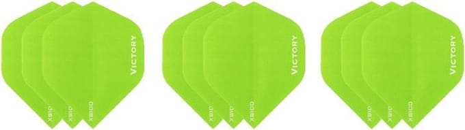 3 sets (9 stuks) Super Sterke Groene Poly XS100 - flights - dartflights