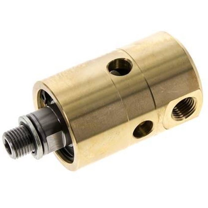 Draaidoorvoer G1/4'' Binnendraad X G1/4'' Buitendraad Messing 50bar