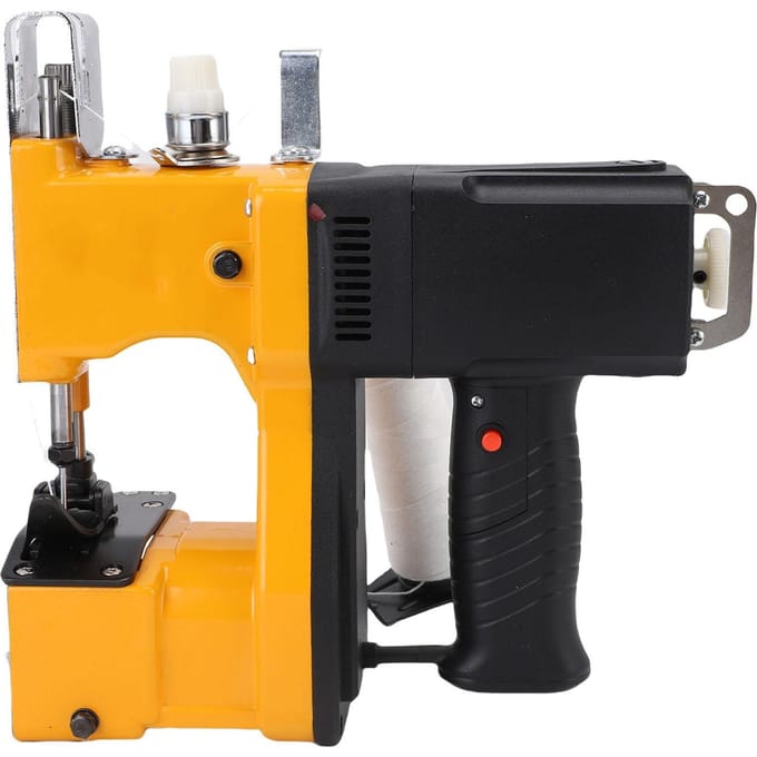 Fermeuse de Sacs Portative Pression Automatique Réglable Machine à Coudre Électrique pour Emballage Courrier Industriel orange