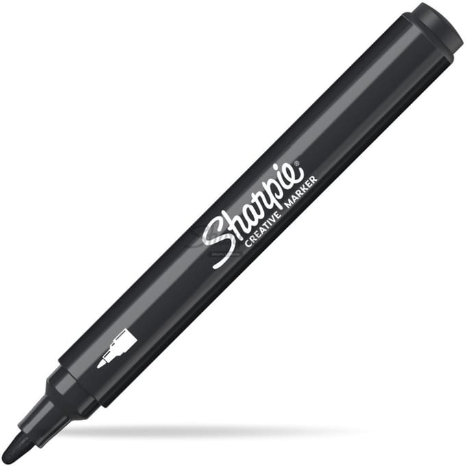 Sharpie Acryl Marker Permanent Zwart - Waterdicht & Dekkend
