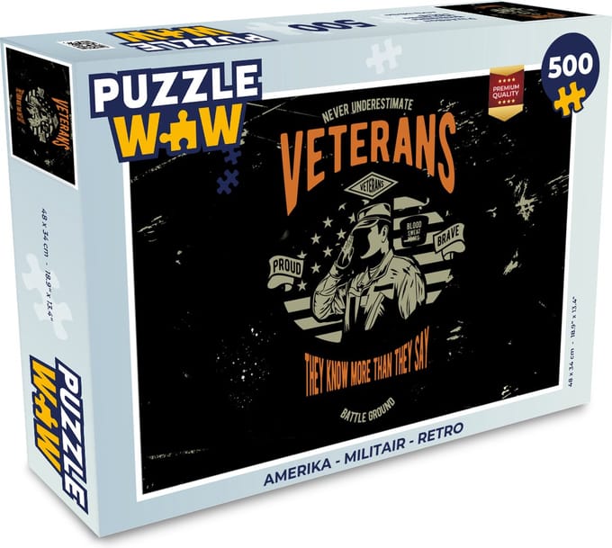Puzzel Amerika - Militair - Retro - Legpuzzel - Puzzel 500 stukjes