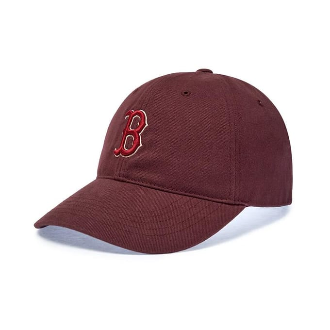 Casquette de baseball rigide avec logo brodé MLB ONE SIZE bordeaux