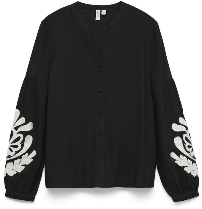 VERO MODA - VMJUPITER L/S EMB. SHIRT WVN BTQ - Dames - Blouses