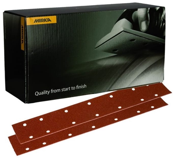 MIRKA Coarse Cut Schuurstroken 70x420mm met 14 gaten - P40