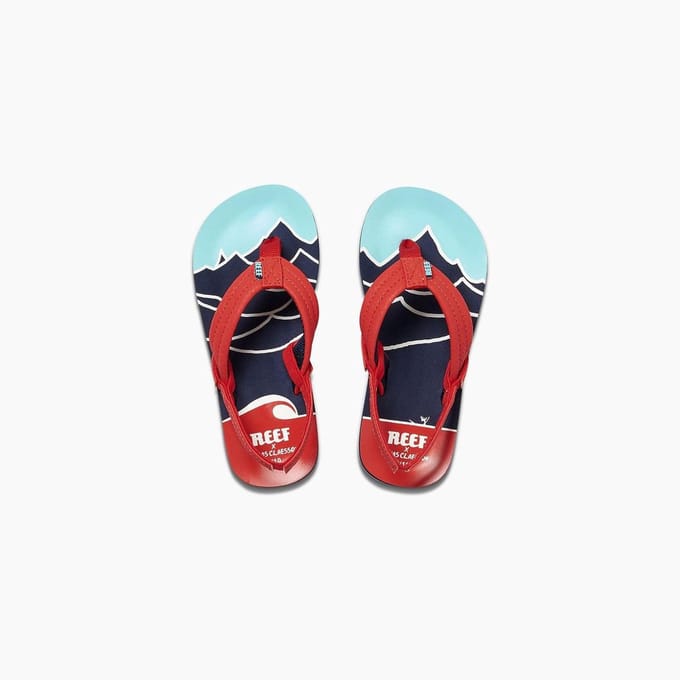 Reef Jonas Claesson Lil Ahi Mountain Wave - Maat 19/20 - Jongens Slippers - Blauw