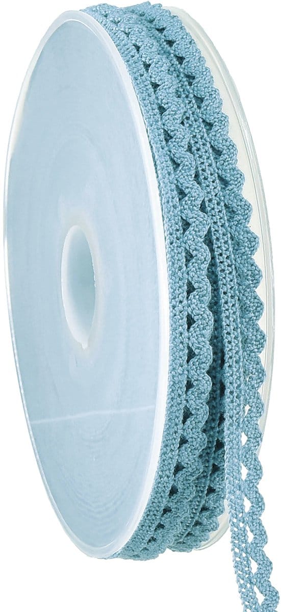 Kanten rand blauw decoratief lint B9mm L20m