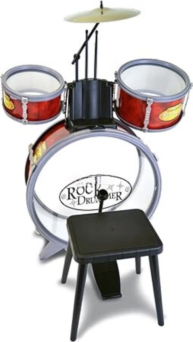 DD® Drumstel Voor Kinderen - Kinder Drumstel - Speelgoed Drumstel - 50x50x68cm - Rood