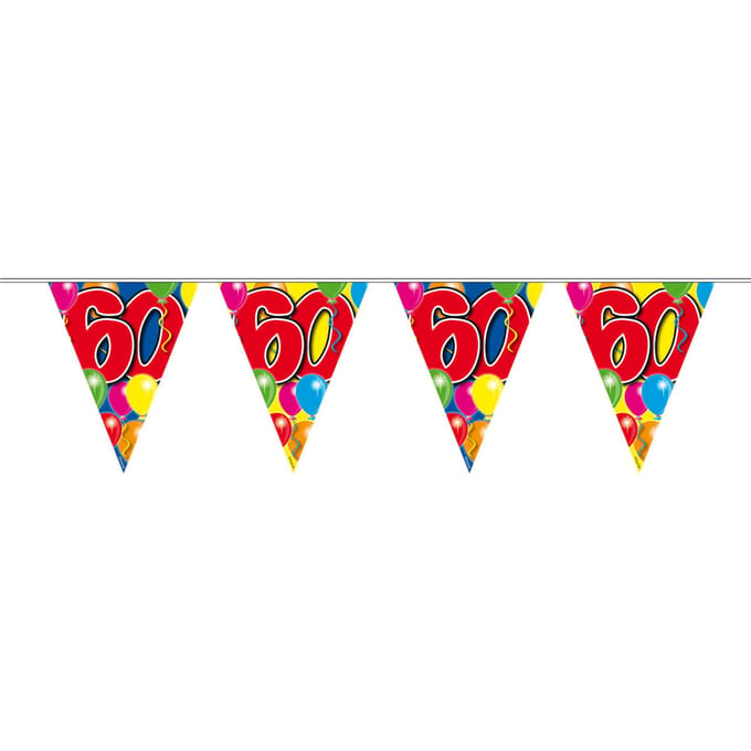60 Jaar Slinger Balloons - 10 meter