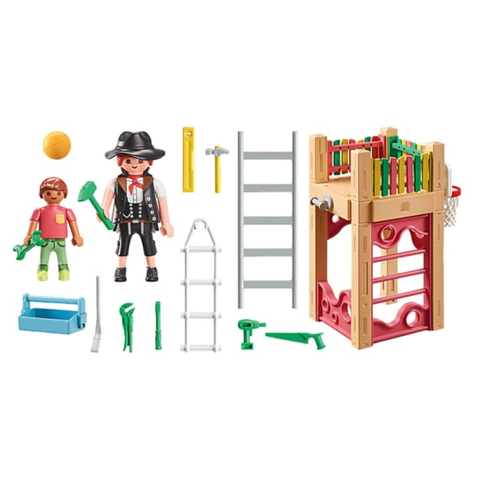 PLAYMOBIL Starter Pack Timmerman op weg naar klus - 71475