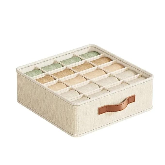 Ondergoed Opbergdoos Opvouwbare Ondergoed Sok Organizer Multifunctionele Lade Compartiment Organizer Doos wit