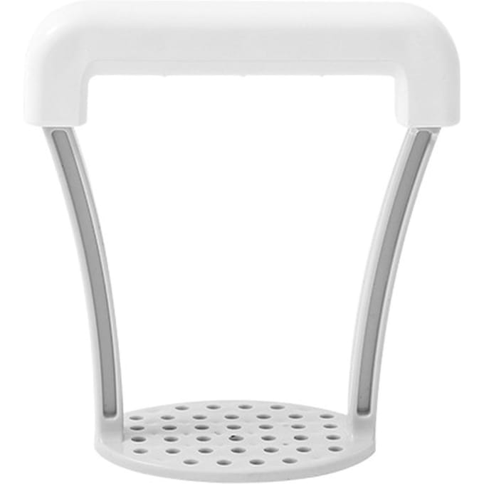 Groentestamper PP Multifunctioneel Draagbaar Handmatig Aardappelstamper voor Kamperen Thuis white