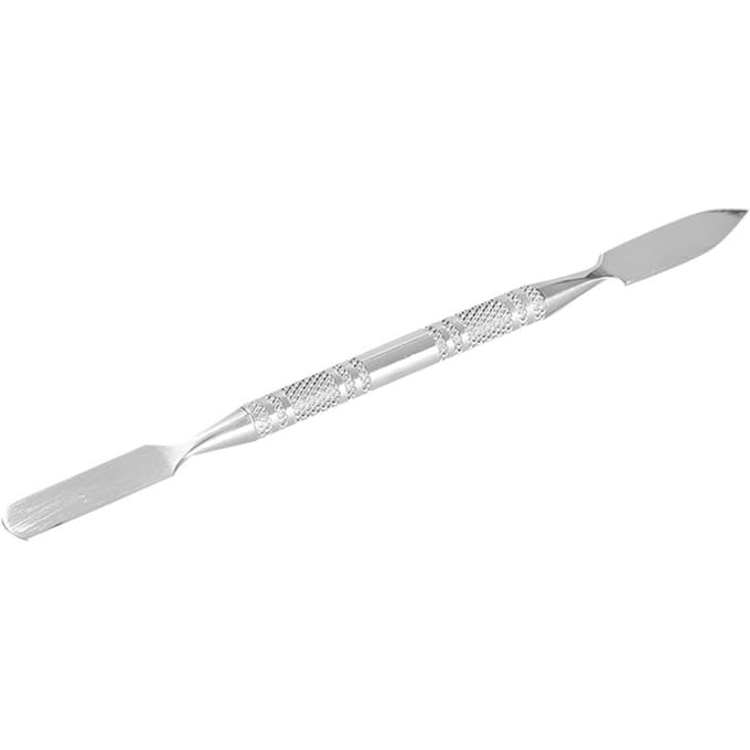 Spatule applicatrice de cire à cicatrices à double extrémité en acier inoxydable, outil de maquillage à effets spéciaux (S) white