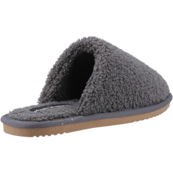Hush Puppies Joanna Textiel Dames Charcoal Slippers
