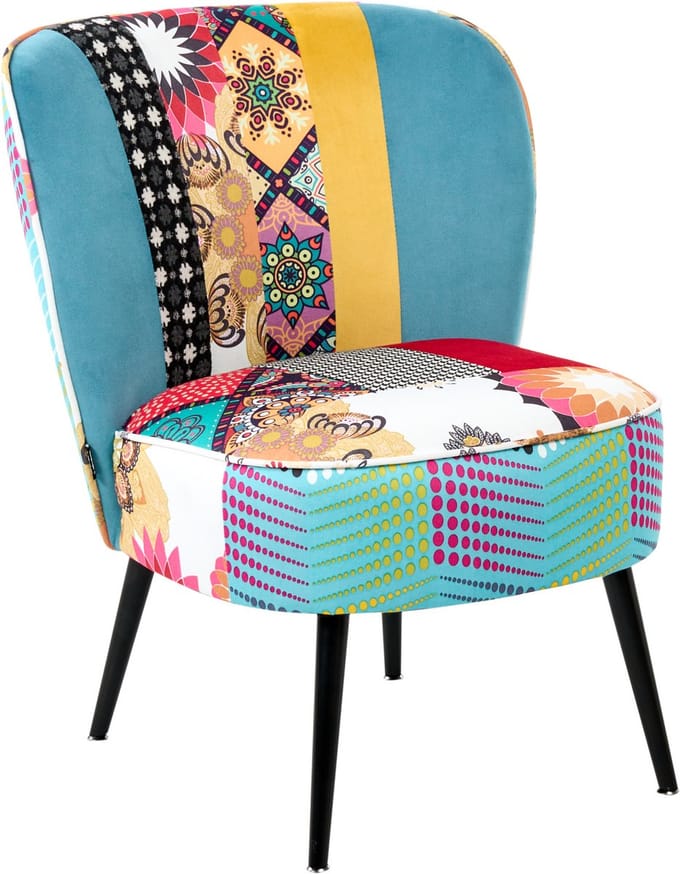 VOSS - Fauteuil - Blauw - Polyester