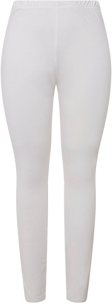 Ulla Popken - Dames - Functionele ski-legging sneldrogend extra warm - Sneeuwwit - Maat 42+