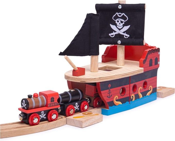 Bigjigs Wooden Rails - Pirate Ship