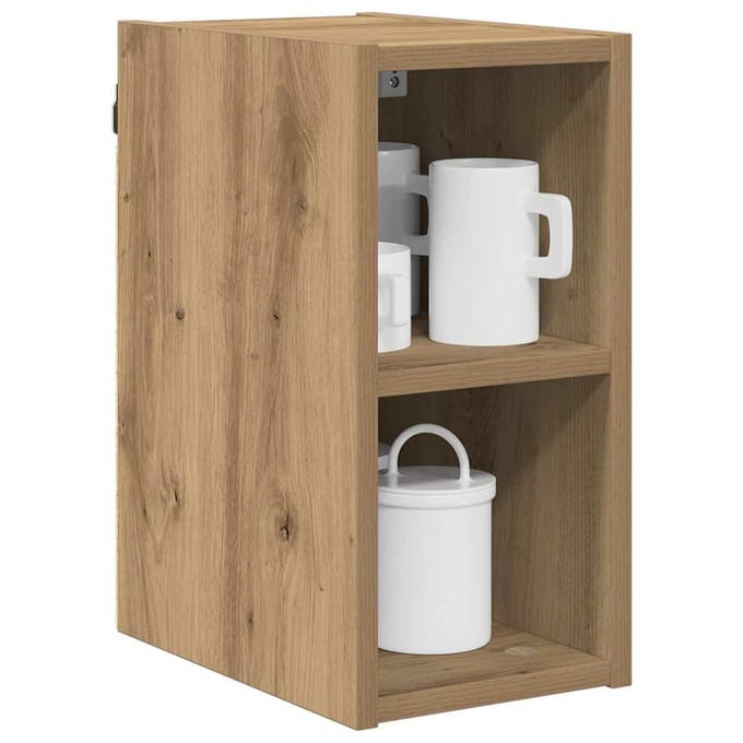 vidaXL - Hangkast - Artisan - Eiken - 20 - x - 29,5 - x - 40 - cm - Bewerkt - hout