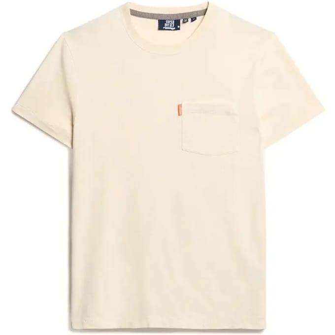Superdry - Essential Washed T-shirt met borstzak - Heren - T-shirts