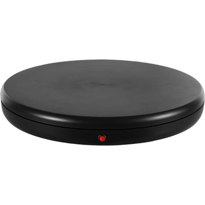 45CM/17,7in Gemotoriseerde Roterende Displaystandaard Displaybasis 360 graden Draaibaar Elektrisch Potography EU Plug zwart