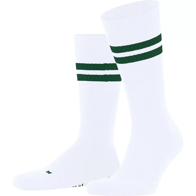 FALKE Dynamic gedessineerd katoen sokken unisex wit - maat 44-45
