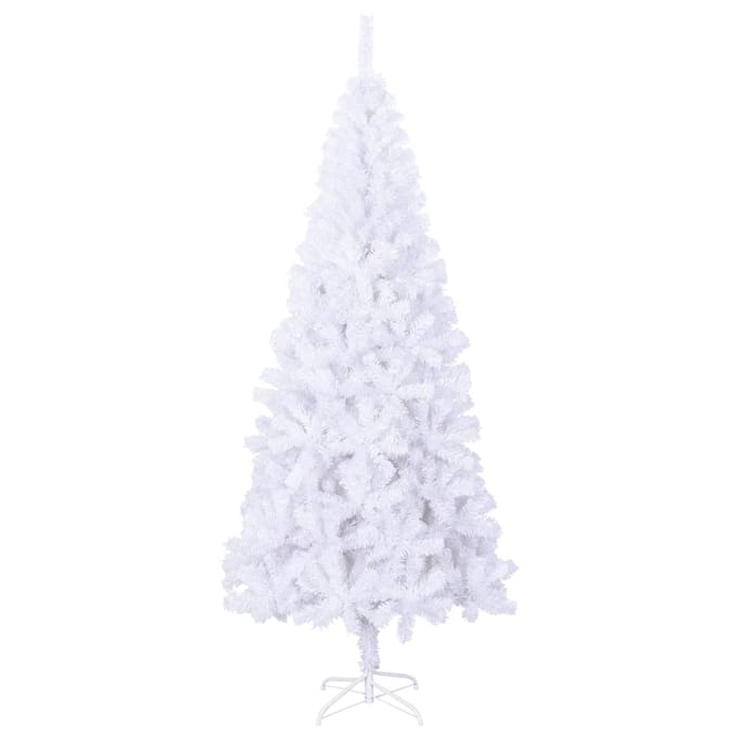 vidaXL - Kunstkerstboom - met - stalen - standaard - 910 - takken - 210 - cm