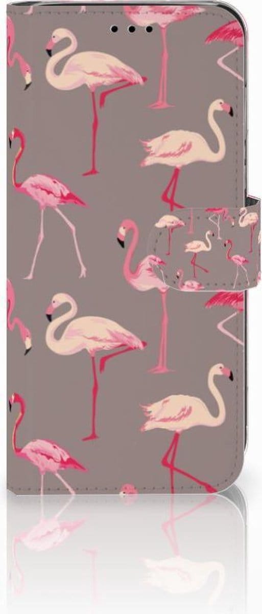 Huawei P20 Lite Telefoonhoesje met Pasjes Flamingo