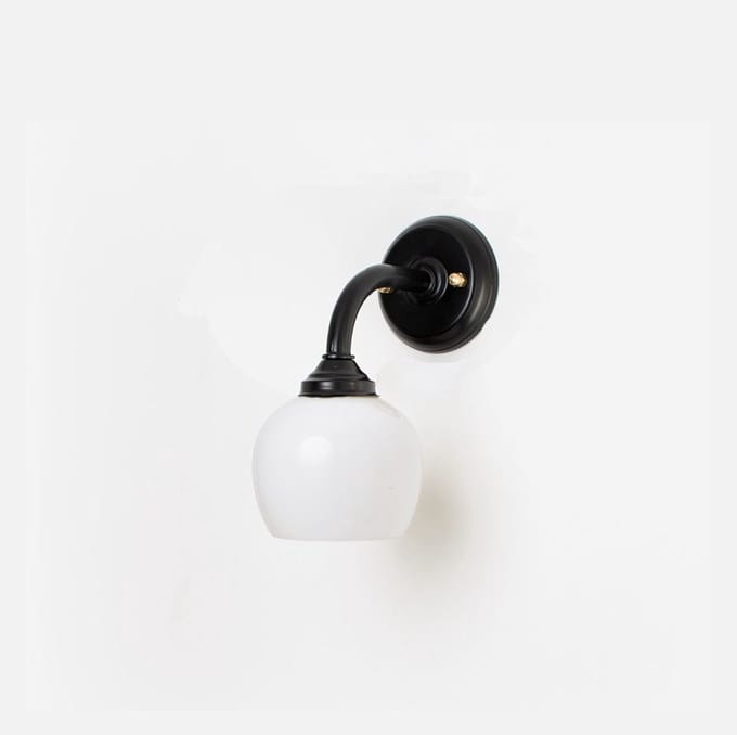 Wandlamp Raindrop Curve Zwart - Art Deco Trade
