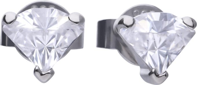 Diamonfire Zilveren Oorknoppen Minimal Diamondshape 806.0442.00