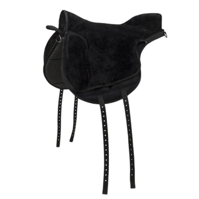 QHP Bareback Pad Super soft Zwart/Zwart - Cob