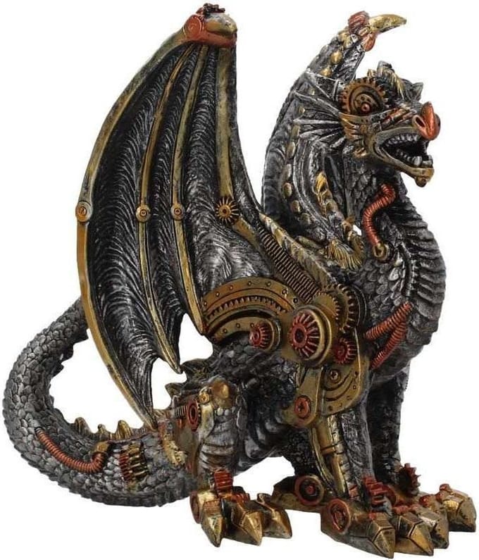 Nemesis Now Beeld/figuur Mechanical Protector Draak Bronskleurig