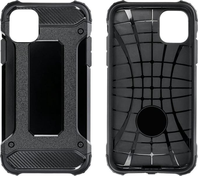 Forcell ARMOR Case Geschikt voor IPHONE 12 MINI - zwart