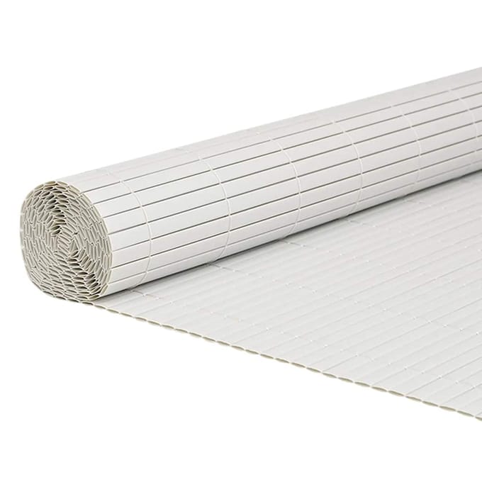 vidaXL - Tuinhek - Dubbelzijdig - Wit - 1,8x5 - m - PVC