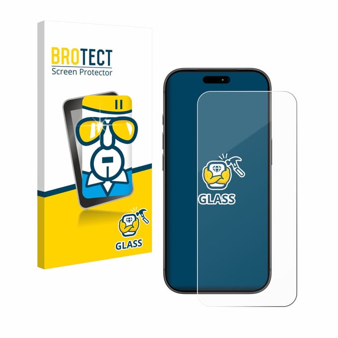 BROTECT - Glas Screenprotector voor Apple iPhone 17 Pro - Gehard Beschermglas 9H
