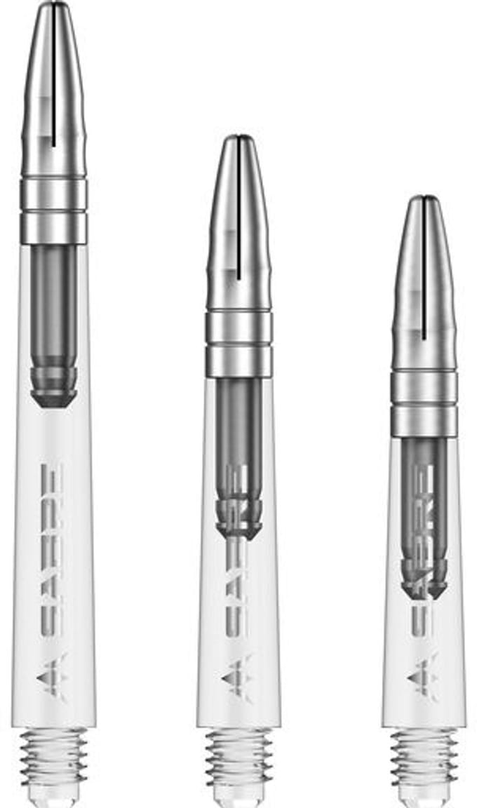 Mission Sabre Clear Base Silverr - Dart Shafts