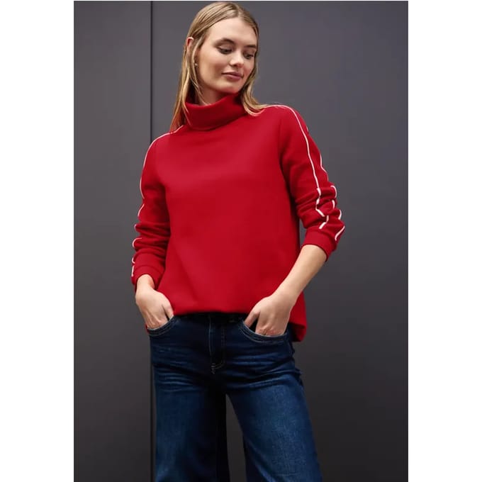 Sweater met opstaande kraag